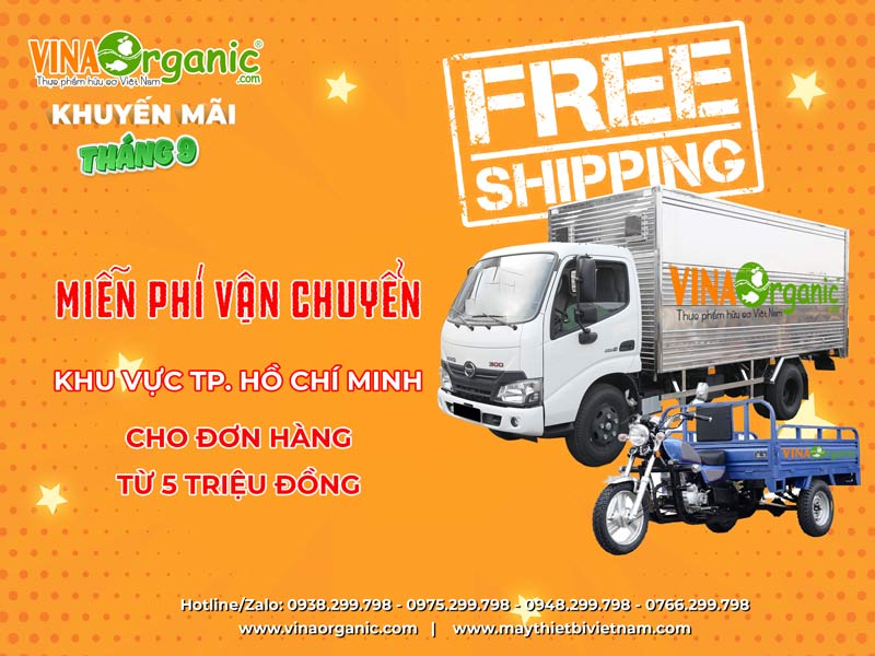 Dịch covid-19 vẫn đang diễn biến phức tạp, VinaOrganic đã thấu hiểu khó khăn và hỗ trợ khách hàng qua chương trình khuyến mãi tháng 09...