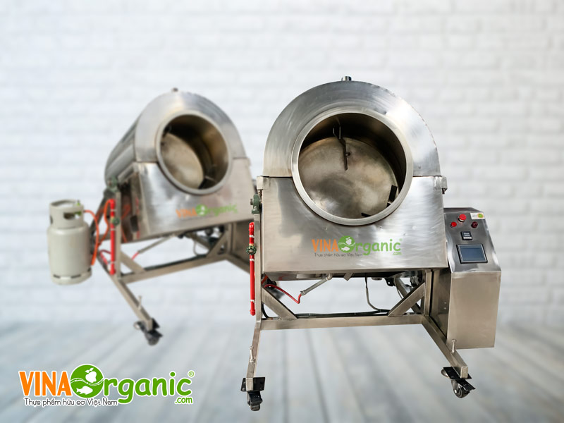 VinaOrganic bàn giao máy rang gas đổ liệu tự động cho khách hàng. Xin cảm ơn quý khách. 0938299798 – 0975299798 – 0948299798 – 0766299798