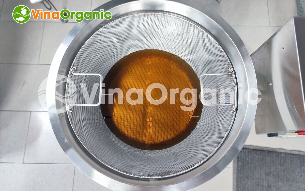 Máy chiên dạng nón 40L chất lượng cao của VinaOrganic, inox 304 bền bỉ, bền mặt rộng phù hợp chiên cơm cháy, chuối, khoai. Hotline 0975299798 - 0938299798