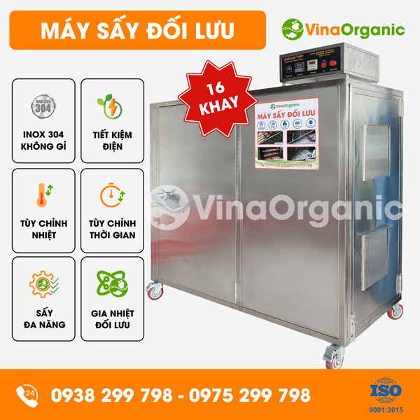MS1646 - Máy sấy đối lưu 16 khay (40x60cm) sấy khô gà, khô bò