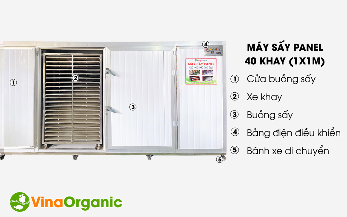 Máy sấy vỏ Panel 40 khay MSP4011 năng suất lớn, tiết kiệm điện, giá thành rẻ, độ bền tới 50 năm. Hotline/Zalo: 0938299798 - 0975299798
