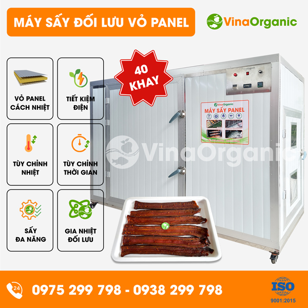 MSP4051 - Máy sấy đối lưu vỏ Panel 40 khay (0.5mx1m) năng suất lớn
