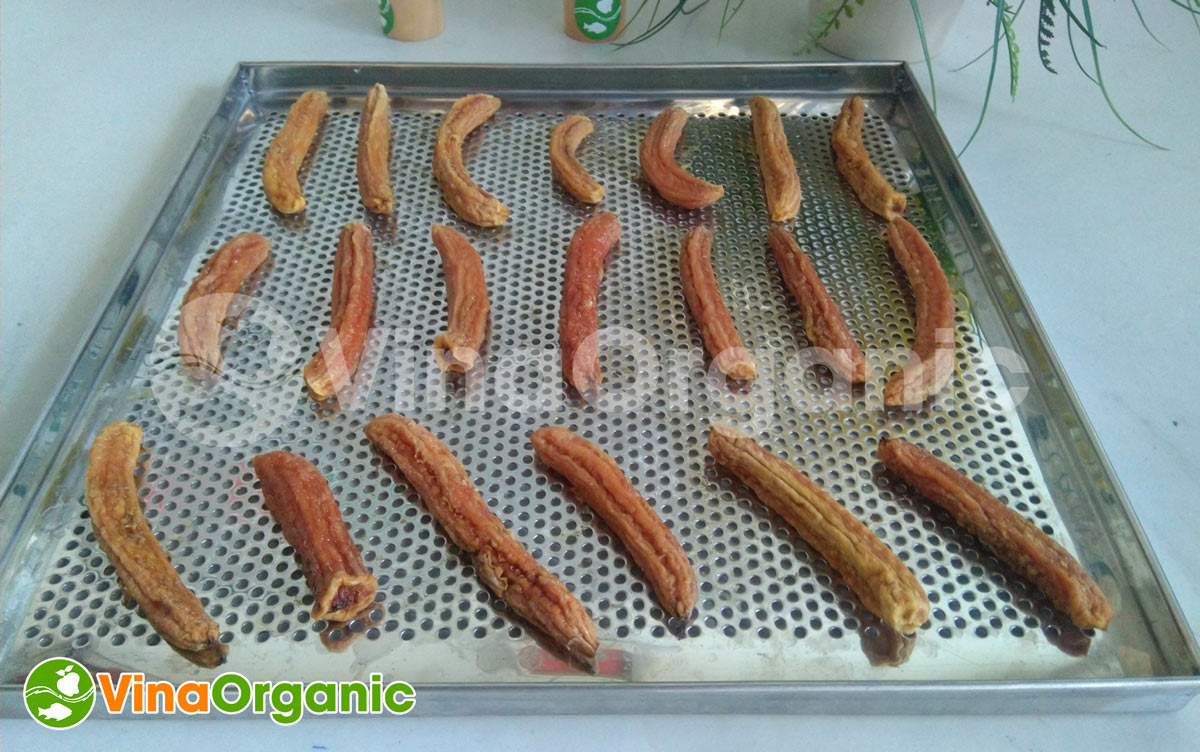 VinaOrganic đã tiến hành làm mẫu chuối sấy dẻo cho khách hàng. Cùng với quy trình sản xuất rõ ràng và đảm bảo các tiêu chí chất lượng.