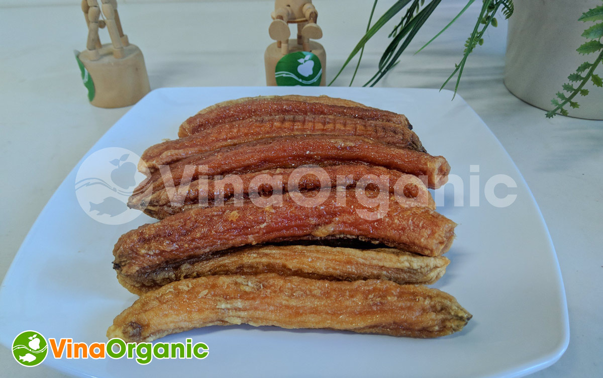 VinaOrganic chuyển giao công nghệ và máy thiết bị sản xuất chuối sấy dẻo, chuẩn hóa, dễ thực hiện. Liên hệ ngay Hotline/Zalo: 0938299798 – 0975299798.