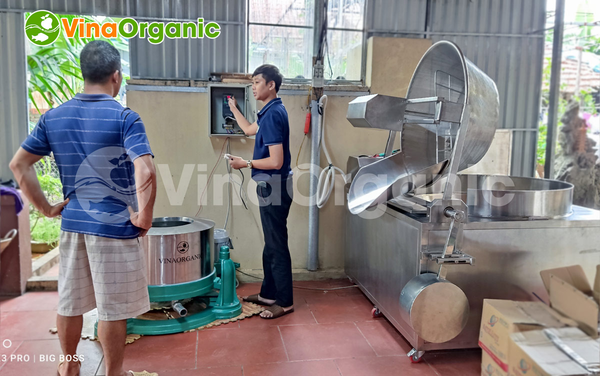 Khách hàng ở Vĩnh Phúc đã tìm đến VinaOrganic để được tư vấn và đã quyết định chọn mua dây chuyền Đậu phộng da cá để sản xuất ra thị trường