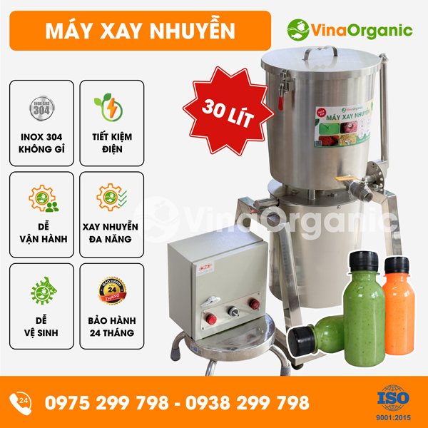 MXN030 - Máy xay nhuyễn 30L, xay muối ớt chấm hải sản