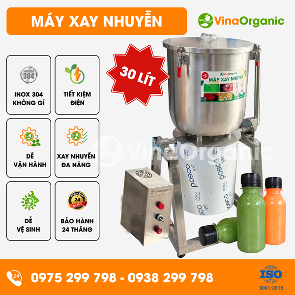 MXN030 - Máy xay nhuyễn 30L, xay muối ớt chấm hải sản