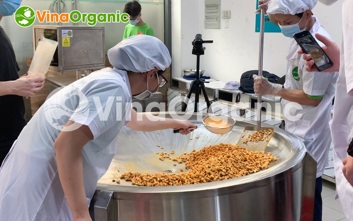 VinaOrganic cung cấp dây chuyền và chuyển giao công nghệ sản xuất hạt điều phô mai chất lượng. Hotline 0938299798 - 0975299798