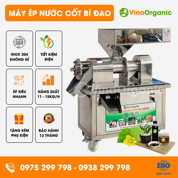 EDN001 - Máy ép nước cốt bí đao năng suất 11 - 15kg/h
