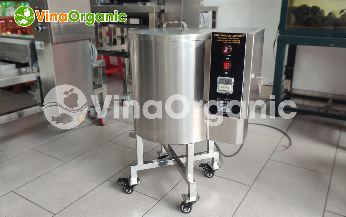 VinaOrganic giới thiệu máy chần,luộc 20L dạng tròn chất lượng cao. Máy toàn bộ inox 304, thích hợp với nhiều quy trình chế biến sản phẩm thực phẩm