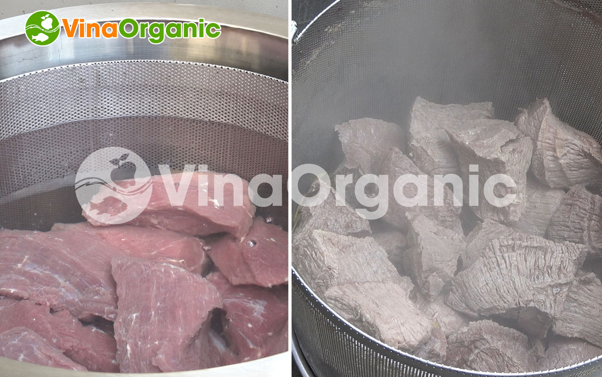 Máy chần luộc 120L dạng tròn VinaOrganic chất lượng cao. Full inox 304, chần luộc tất cả các sản phẩm thực phẩm. LH/Zalo: 0938299798 - 0975299798