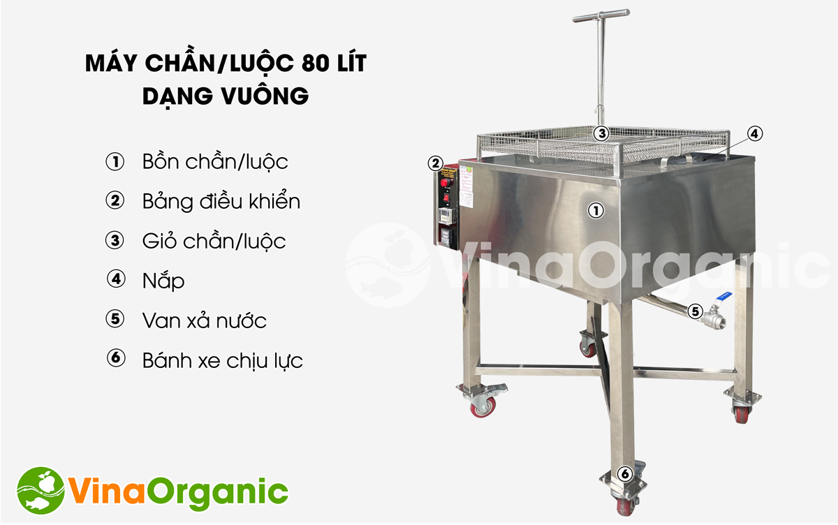 Máy chần, luộc 80L Model C080V, chần/luộc đa năng, siêu tiện lợi. Hãy liên hệ 0938299798 – 0975299798 - 0948299798 để được tư vấn