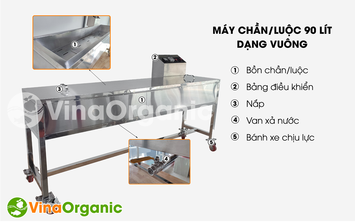 Máy chần, luộc 90L Model C090V, chần/luộc đa năng, siêu tiện lợi. Hãy liên hệ 0938299798 – 0975299798 - 0948299798 để được tư vấn