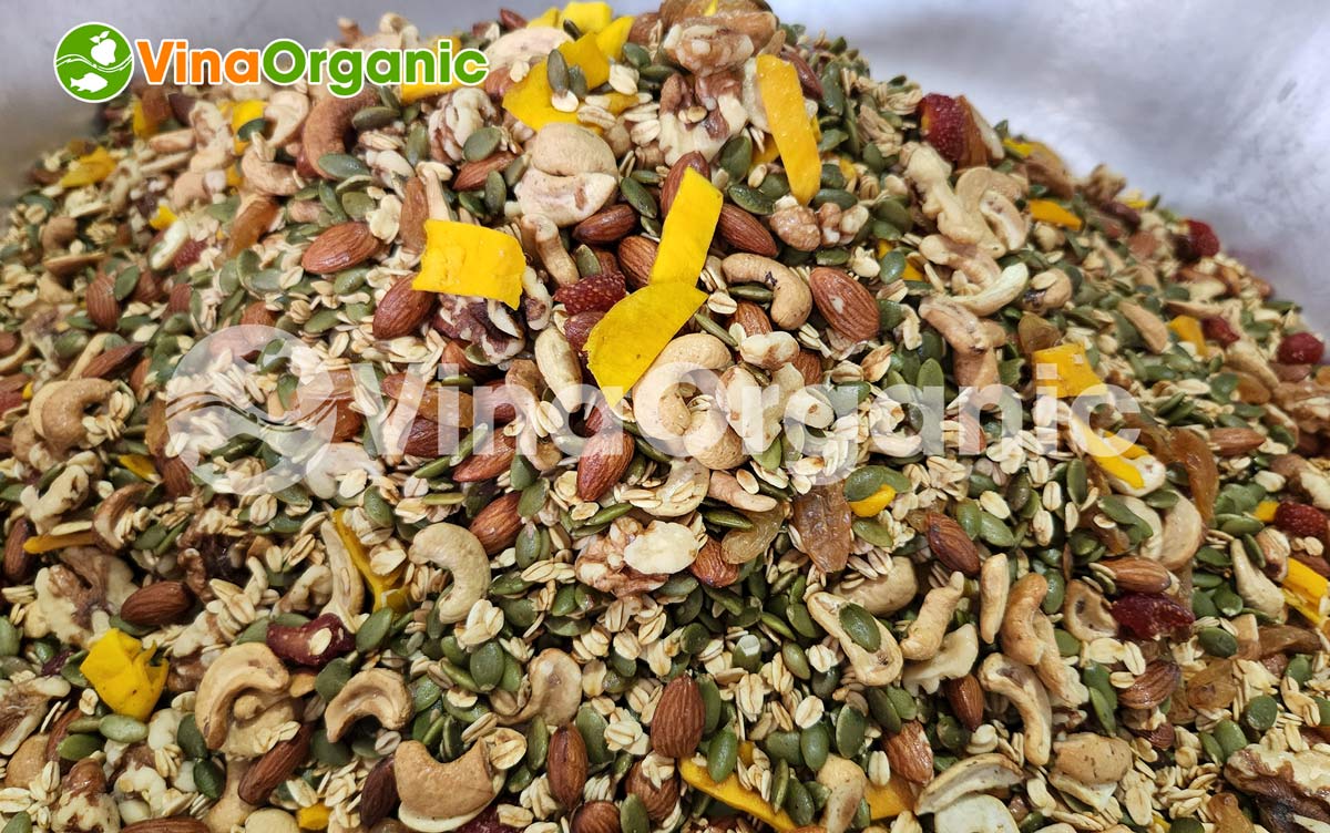 VinaOrganic cung cấp dây chuyền sản xuất Granola ngũ cốc, inox 304, năng suất cao. tiết kiệm chi phí. Hotline/zalo: 0938299798 - 0975299798