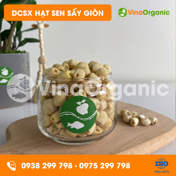 Dây chuyền sản xuất Hạt sen sấy giòn năng suất 10kg/mẻ, thơm ngon, giòn rụm