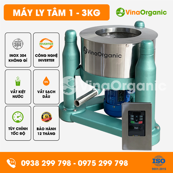 LT3015 -  Máy ly tâm 1 - 3kg có biến tần, tách nước thực phẩm