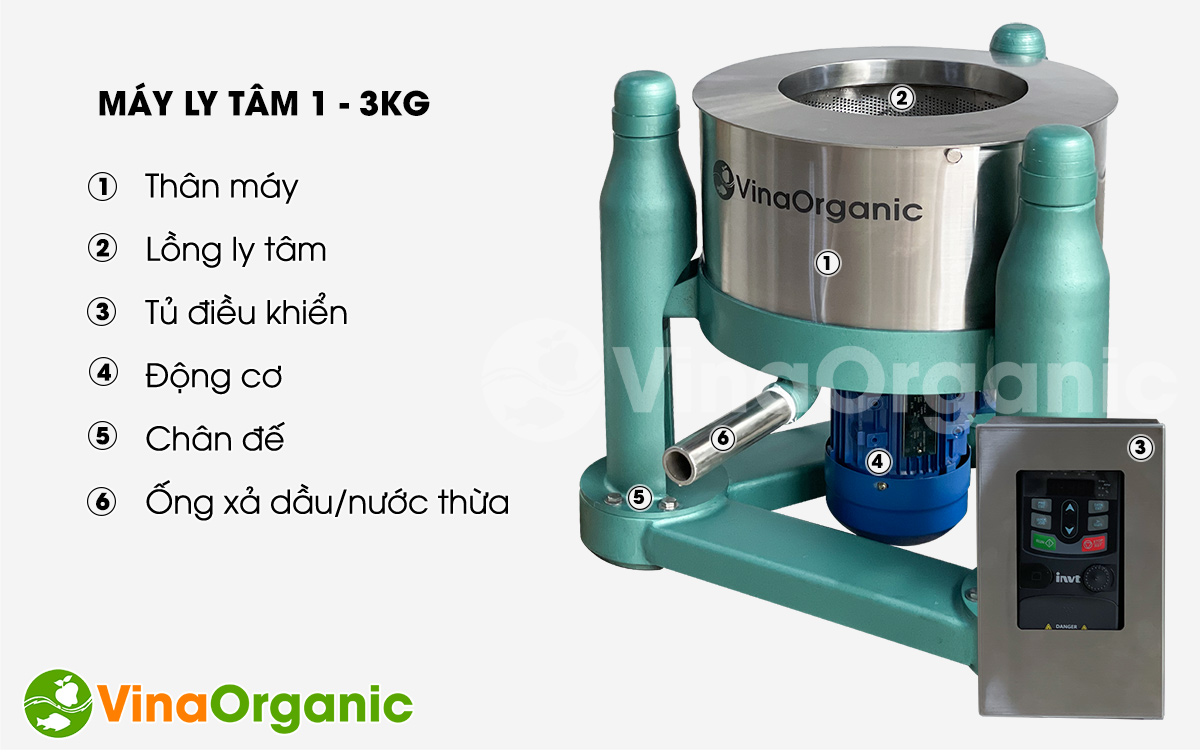 Máy ly tâm mini quay siêu nhanh, thân Inox 304, có biến tần, 1 - 3kg, chuyên tách dầu, nước ra khỏi sản phẩm. LH: 0938299798 – 0975299798