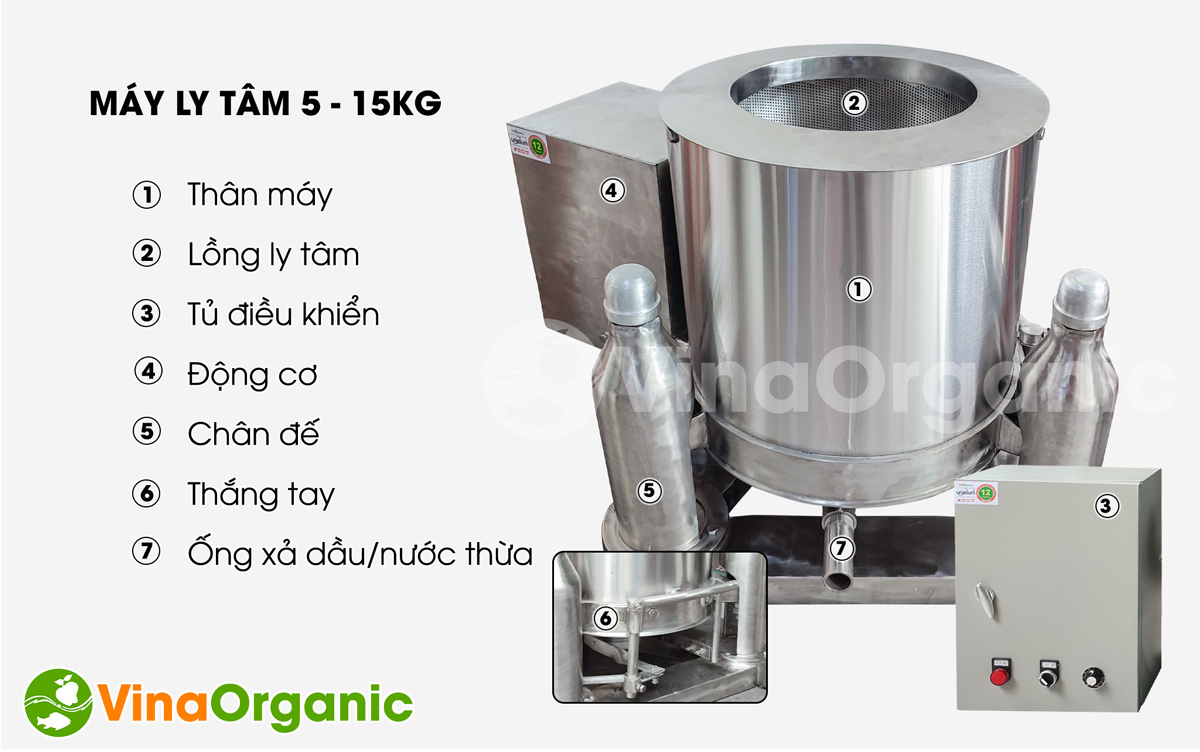 Máy ly tâm 5 - 15kg/mẻ full inox 304 có biến tần, model LT3827X, chuyên tách dầu khỏi các sản phẩm: snack, đậu phộng chiên... LH: 0938299798 – 0975299798