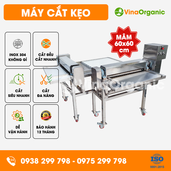 MCK66-11 - Máy cắt kẹo (mâm cắt 60x60cm) cắt nhanh, kẹo đều đẹp