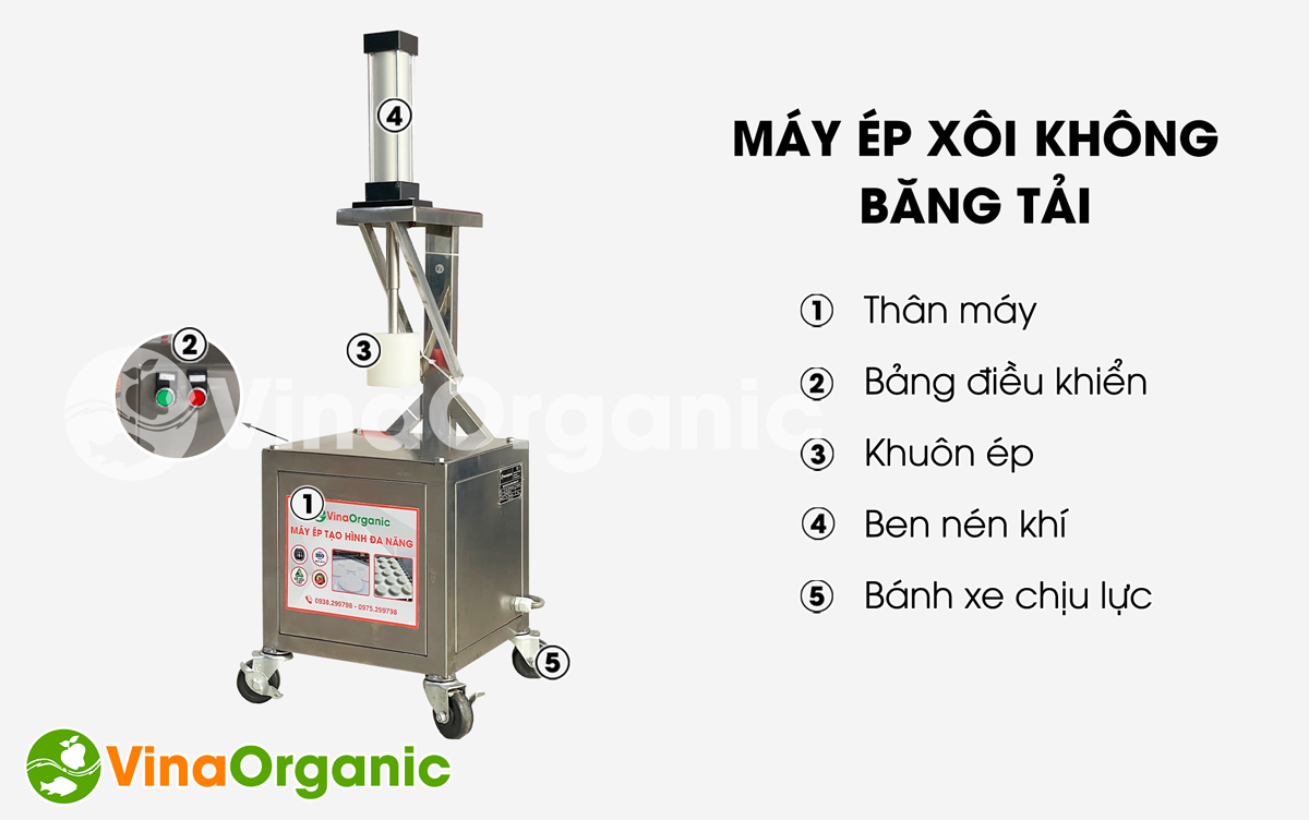 VinaOrganic xin giới thiệu đến bạn Máy ép xôi chiên siêu nhanh, siêu hiệu quả. Giúp tiết kiệm thời gian, công sức và miếng xôi sau khi ép đồng đều, đẹp