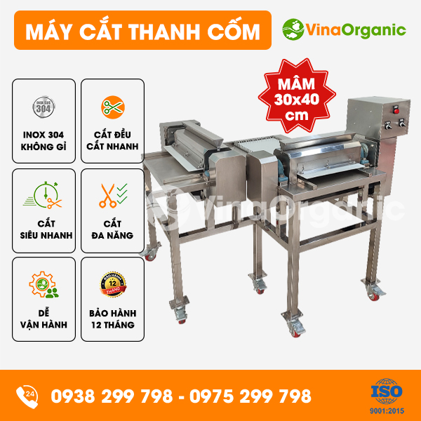 MCB34-11 - Máy cắt bánh, thanh gạo lứt (mâm 30x40cm) năng suất