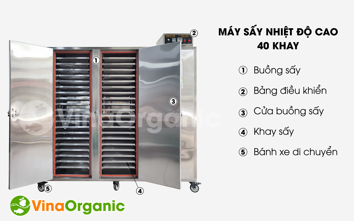 MSC4046 - Máy sấy giòn ngũ cốc 40 khay, chuyên sấy ngũ cốc, hạt óc chó, granola,...full inox 304 bền bỉ, chắc chắn. LH: 0938299798 - 0975299798