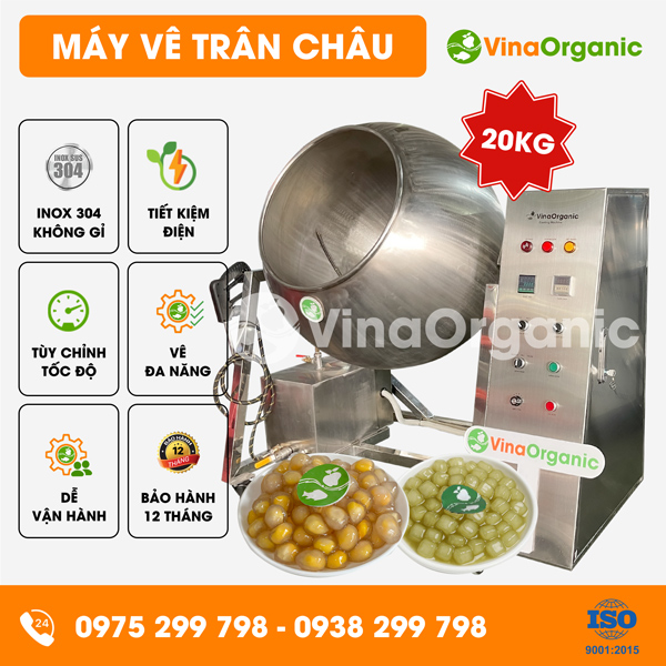 MVC20 - Máy vê trân châu 20kg, vê trân châu phô mai, trân châu hạt lựu