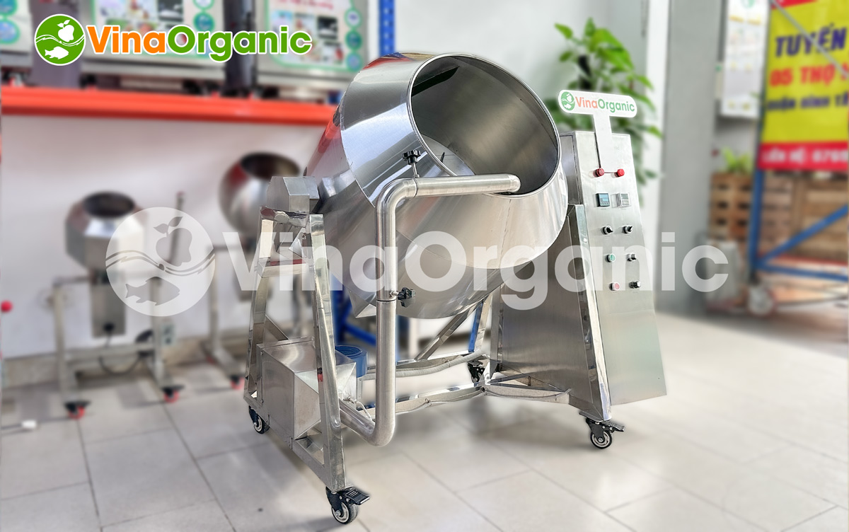 Máy vê trộn dạng lục 30kg, Model MVTL30 VinaOrganic vê hạt điều sữa dừa, trộn gia vị... Liên hệ ngay số Hotline/Zalo 0938299798 – 0975299798 để được tư vấn!