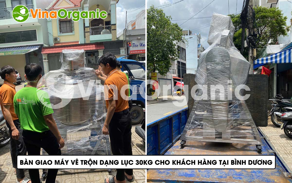 Máy vê trộn dạng lục 30kg, Model MVTL30 VinaOrganic vê hạt điều sữa dừa, trộn gia vị... Liên hệ ngay số Hotline/Zalo 0938299798 – 0975299798 để được tư vấn!