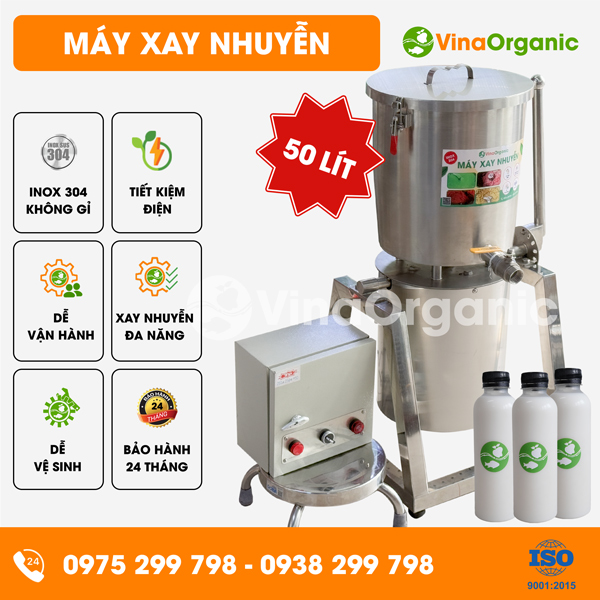 MXN050 - Máy xay nhuyễn 50L, xay nhuyễn các loại đậu hạt làm sữa