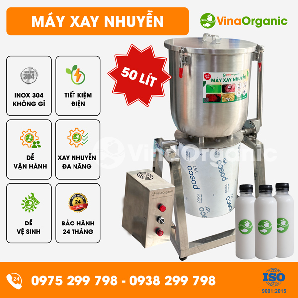 MXN050 - Máy xay nhuyễn 50L, xay nhuyễn các loại đậu hạt làm sữa