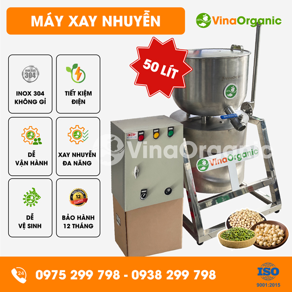 MXN050 - Máy xay nhuyễn 50L, xay nhuyễn các loại đậu hạt làm sữa