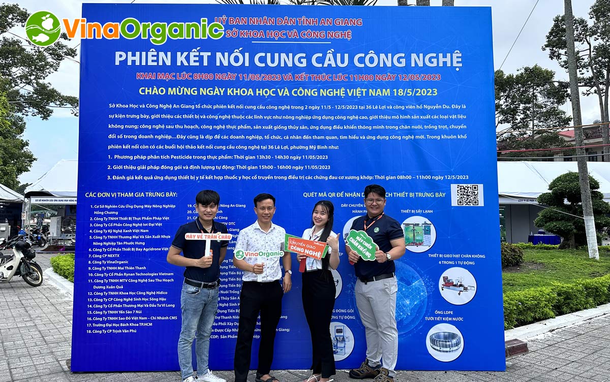 VinaOrganic đã rất vinh dự khi nhận được lời mời tham gia "Phiên kết nối cung cầu công nghệ" do Sở Khoa học và Công nghệ An Giang tổ chức