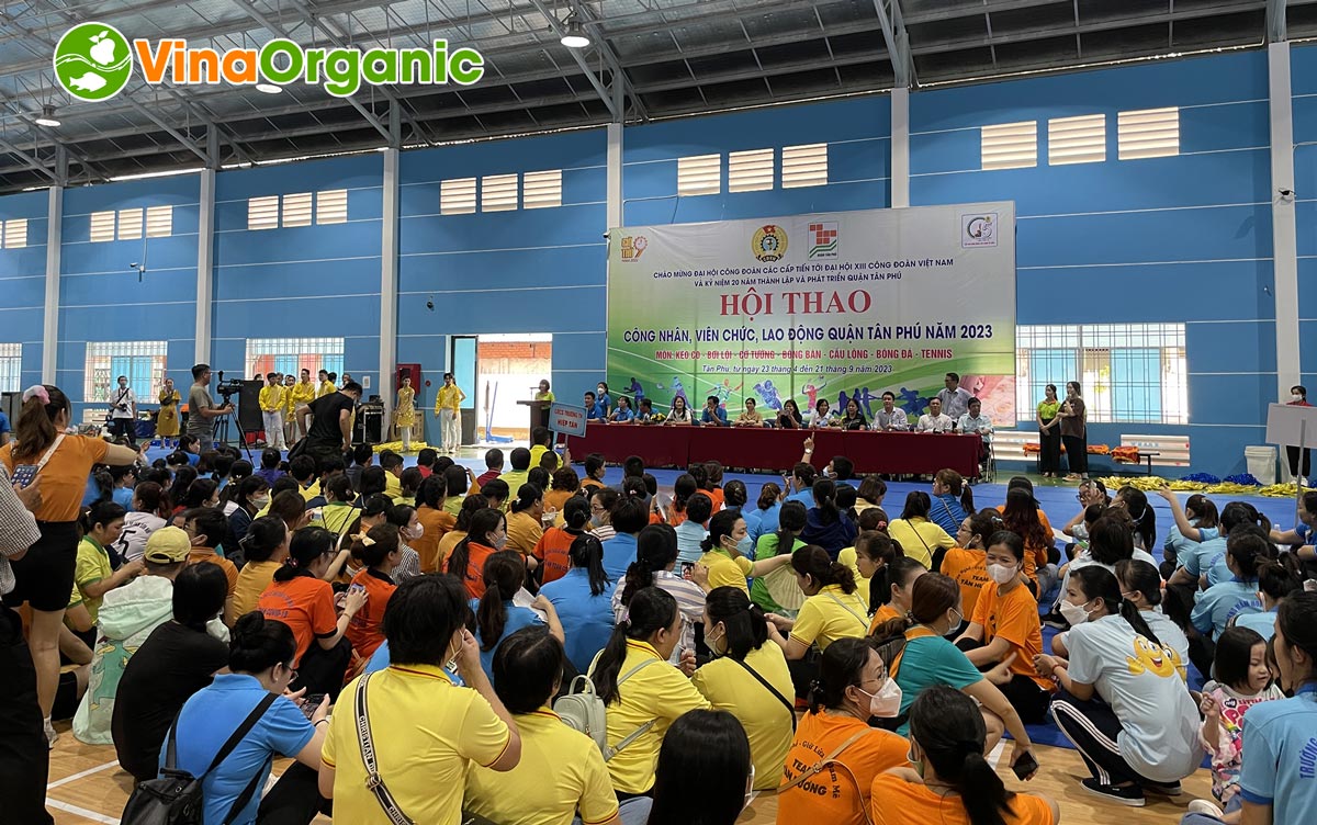 Tham gia hội thao - Nâng cao sức khỏe. Cùng VinaOrganic hưởng ứng ngày hội thể thao công nhân, viên chức, lao động quận Tân Phú 2023