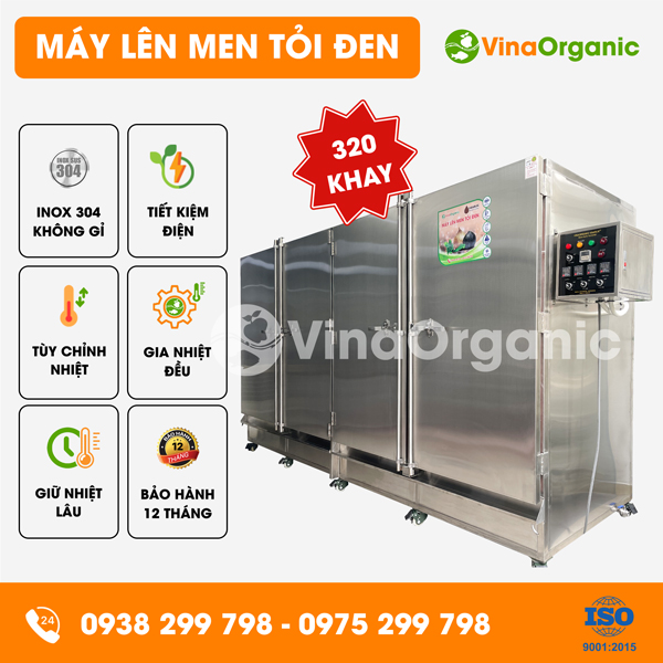 VG320 - Máy lên men tỏi đen VGarlic 320 khay, năng suất cao 1.2 tấn/mẻ