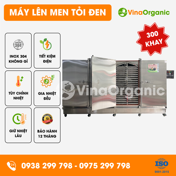 VG600 - Máy lên men tỏi đen VGarlic 300 khay lớn (40x80cm), năng suất 2.4 tấn/mẻ