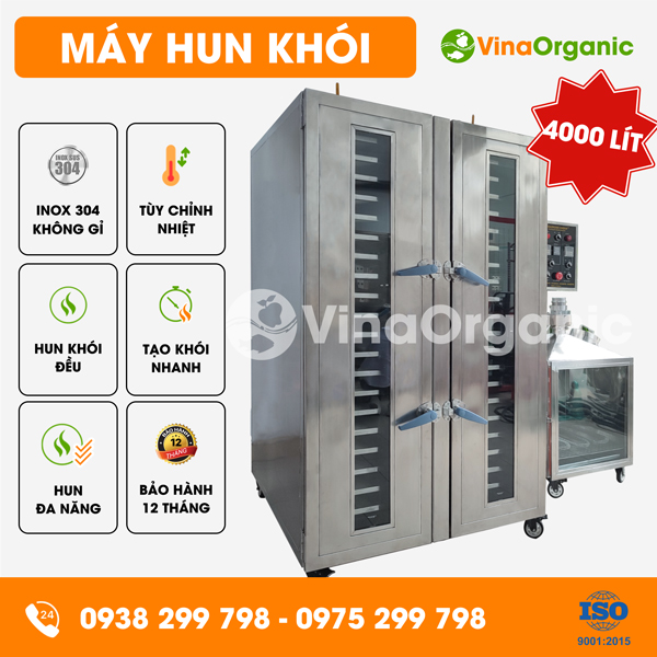 HK4000 - Máy hun khói 4000L, xông khói thịt, hải sản, xúc xích, lạp xưởng