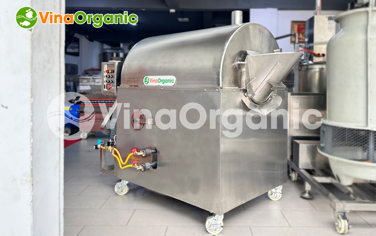 MRG100 - Máy rang gas 100kg, rang hạt bí, rang hạt đậu nành, tùy chỉnh nhiệt. Liên hệ Hotline/Zalo: 0975.299798 – 0938.299798 để được tư vấn!