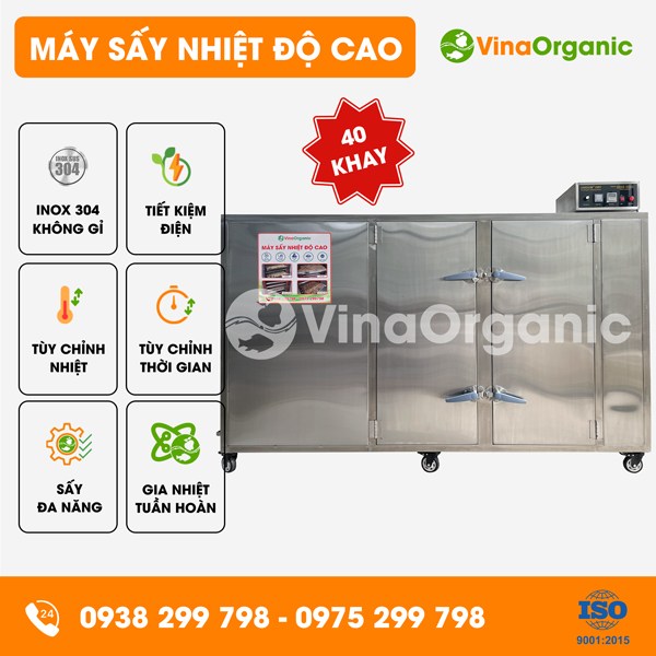 MSC4046 - Máy sấy giòn ngũ cốc 40 khay (40x60cm) sấy hạt điều, Granola