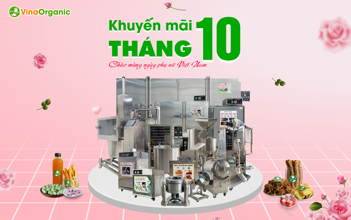 Mừng ngày phụ nữ Việt Nam và tri ân khách hàng, VinaOrganic xin gửi tặng chương trình khuyến mãi tháng 10 với nhiều ưu đãi siêu hấp dẫn.