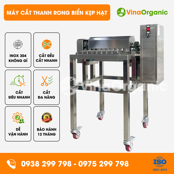 MCB-RB24 - Máy cắt thanh rong biển kẹp hạt (mâm 20x40cm), siêu nhanh