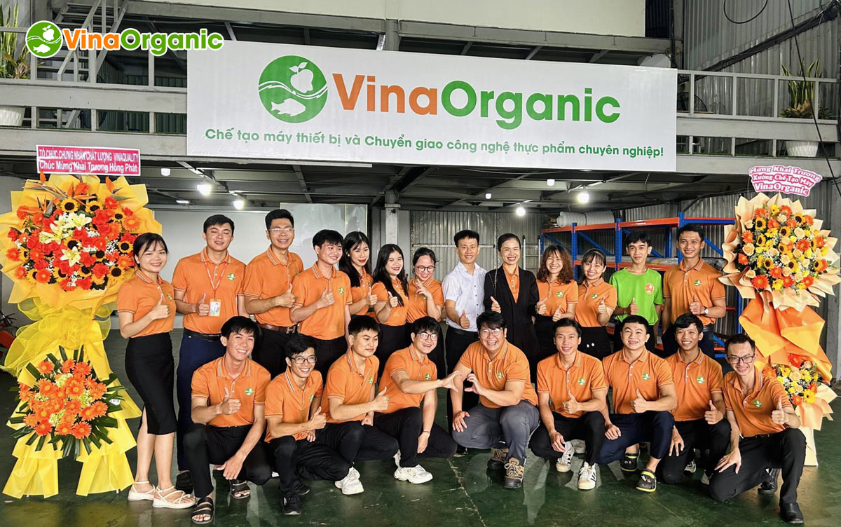 Tiếp nối thành công tại chi nhánh Hà Nội, VinaOrganic chính thức khai trương xưởng chế tạo máy. Cùng khám phá nhé!