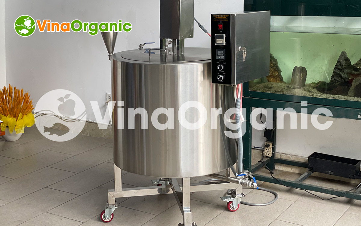 B120 - Máy nấu sữa thanh trùng 120L, nấu sữa động thực vật đa năng, năng suất 120 lít/mẻ, full inox 304. Hotline/Zalo: 0938299798 – 0975299798