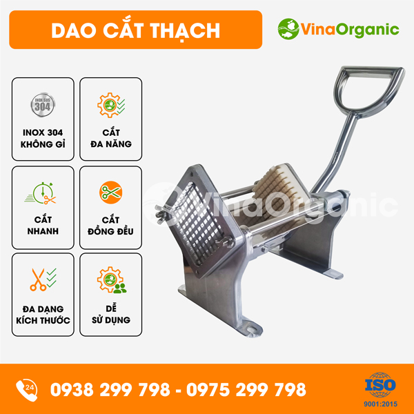 DCT01 - Dao cắt thạch rau câu, rau củ hạt lựu chất lượng của VinaOrganic