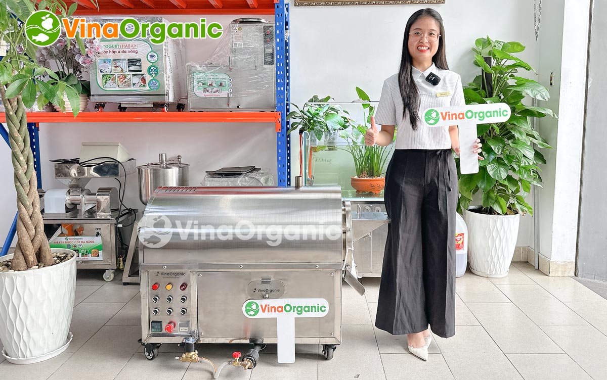 MRG005 - Máy rang dùng gas 5kg full inox 304, rang hướng dương, đậu nành, gạo lứt, sâu canxi,... Liên hệ Hotline/Zalo 0938299798 – 0975299798.