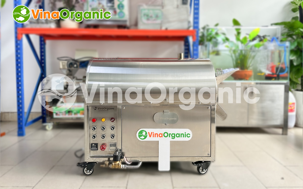 MRG005 - Máy rang dùng gas 10kg hỗ trợ quá trình rang đạt chuẩn chất lượng, đồng đều hương vị. Liên hệ Hotline/Zalo 0938299798 – 0975299798.