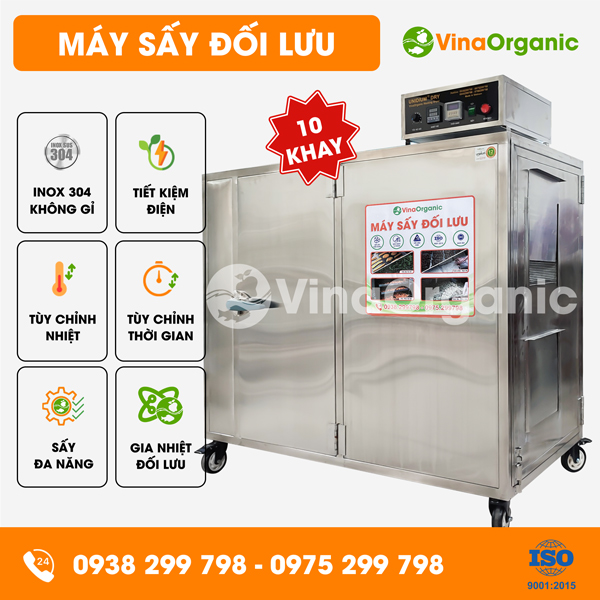 MS1046 - Máy sấy đối lưu 10 khay sấy nông sản, trái cây năng suất cao