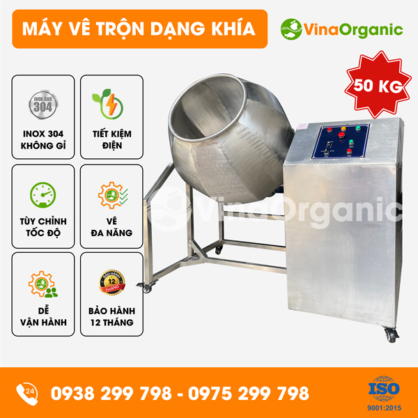 MVTK50 - Máy vê trộn dạng khía 50kg vê trân châu nhanh đều đẹp