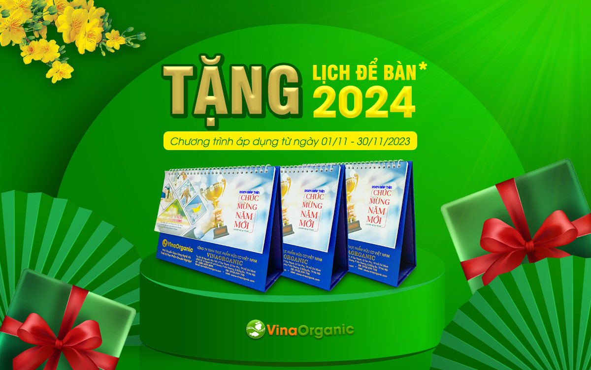 Tháng 11 - tháng mua sắm cuối năm đang đến gần, VinaOrganic xin dành tặng đến quý khách hàng chương trình khuyến mãi siêu hấp dẫn