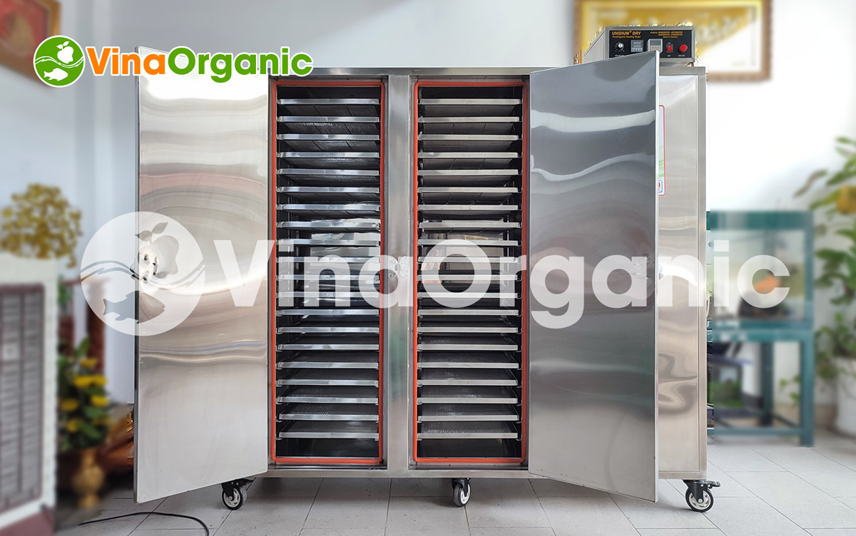 Muốn sản phẩm sấy đẹp, đều, nhanh chóng? Máy sấy đối lưu VinaOrganic là chìa khóa thành công! Liên hệ ngay 0975.299798!